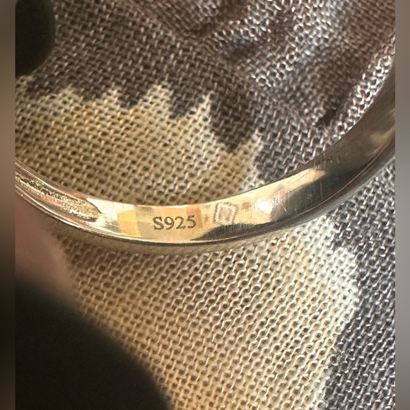 Stunning Pink CZ Sterling Silver 925 Teardrop Solitaire Ring size 7 - Picture 6 of 6